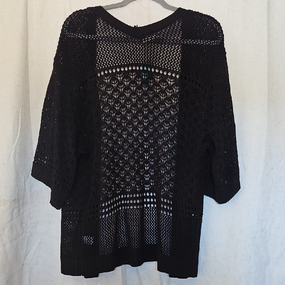 Maurices Black Open-Knit Cardigan - Picture 9 of 9